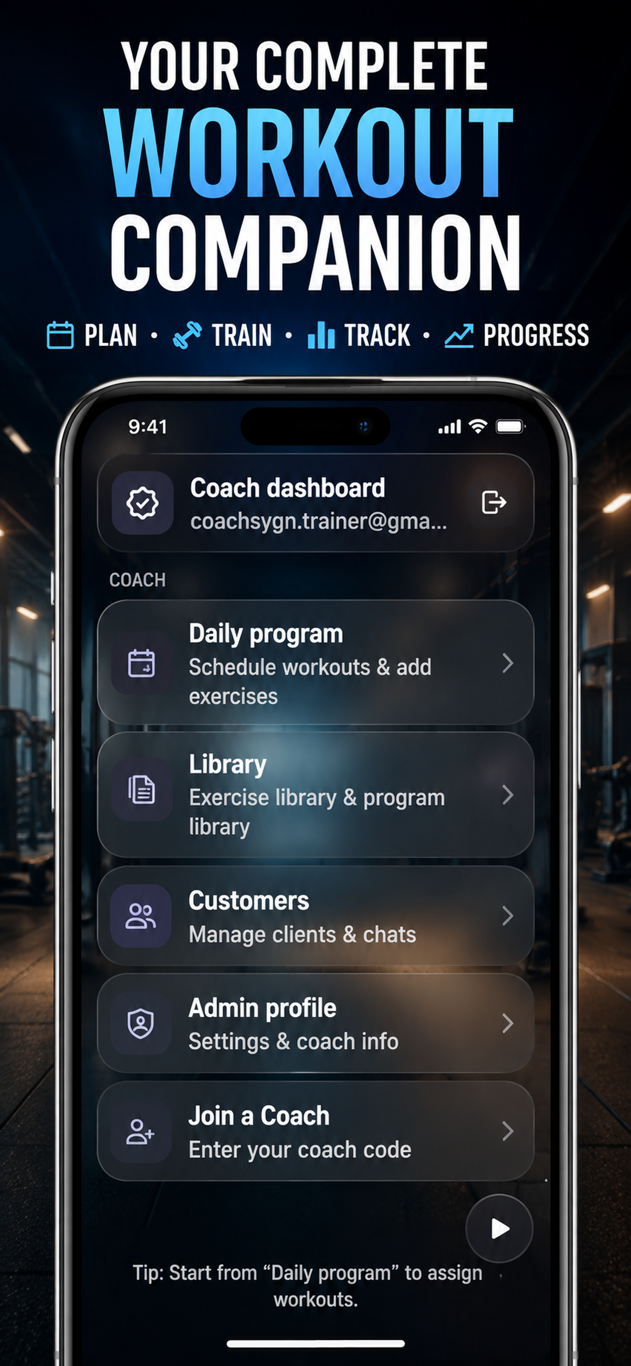 Coach Sygn Workout Companion